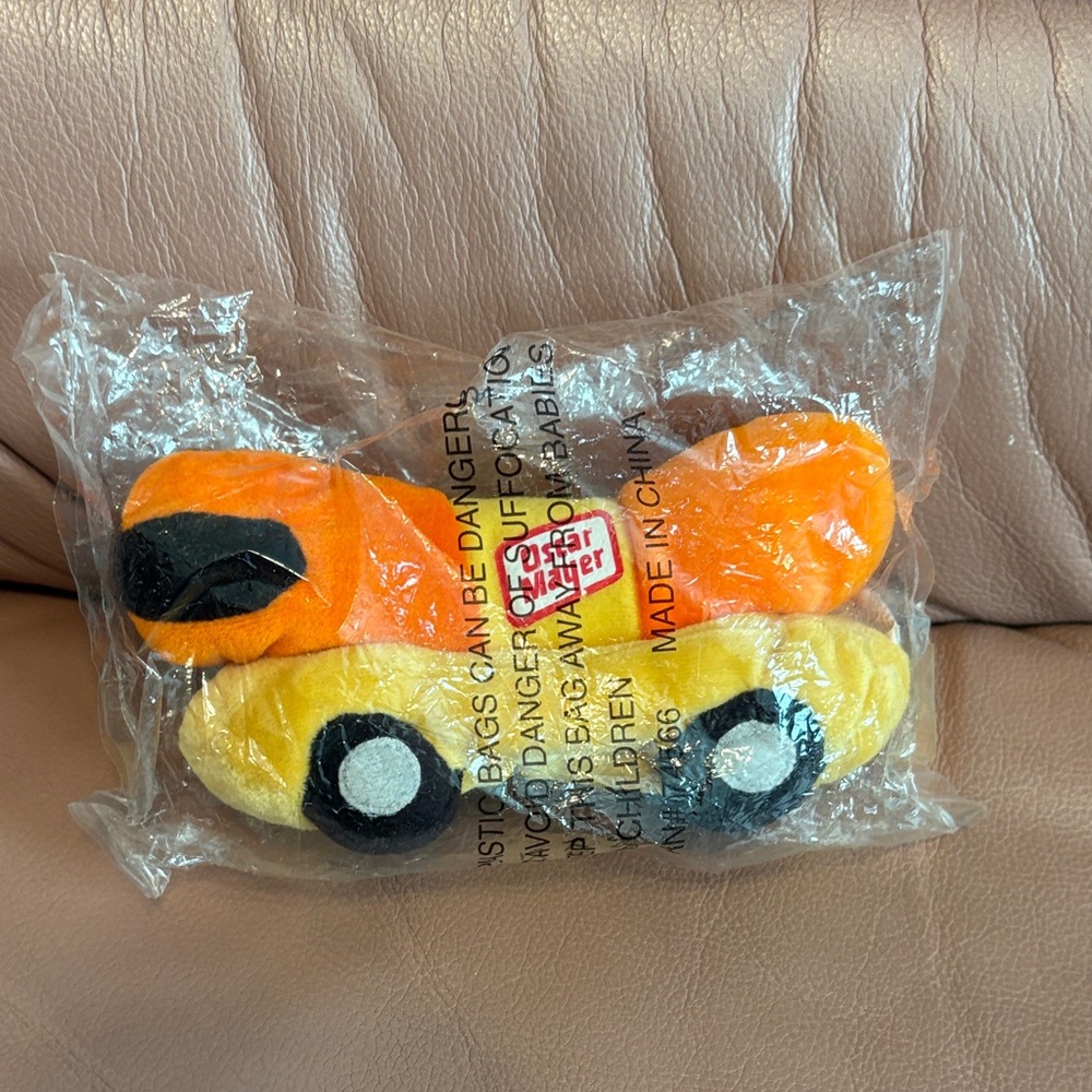 Óscar Mayer Orange and Yellow Toy Car